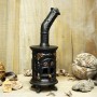 Handmade incense burner round stove clack color