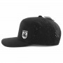 Black Full Cap with laser-cut ventilation panels