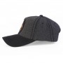 Dark gray cap with patch