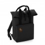 Black color roll-top backpack Vytis