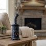 black ceramic incense burner stove