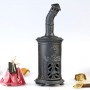 modern black incense holder