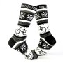 Black / White men's socks with bicycles