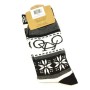 Black / White men's socks with bicycles