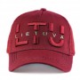 Maroon hat with mesh LTU
