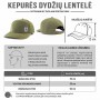 Olive green hat Vytis Lithuania size chart