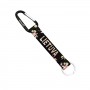 Black flowered carabine keychain Lietuva