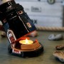 Handmade ceramic lighthouse Klaipeda candle-holder