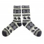 Men gray socks with mooses Amsterdam