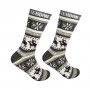 Men gray socks with mooses Amsterdam