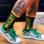 Lithuania men's socks green color