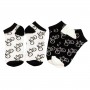 Two pairs men socks with bicycles