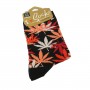 Women cotton dark weed socks