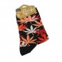 Women cotton dark weed socks