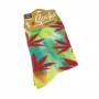 Women rainbow colors weed socks