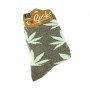 Women gray colors weed socks