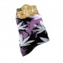 Women cotton purple weed socks