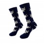 Navy happy cows men's socks