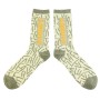 Men's cotton socks Lithuania gray/white color