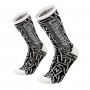 Men's cotton socks Lithuania black/white Size: (41-46)