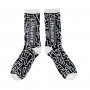 Men's cotton socks Lithuania black/white Size: (41-46)