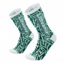 Men's cotton socks Lithuania green/white size: (41-46)