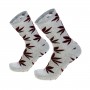 Men gray socks with weed leaf