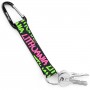 Neon Lithuania keychain with keys attached