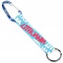 Blue LITHUANIA keychain with metal carabiner