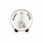 Porcelain plate with a magnet Klaipeda lighthouse