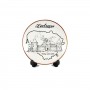 Porcelain plate with a magnet Trakai castle