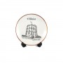 Porcelain plate with a magnet Gediminas castle