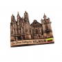 Metal fridge magnet St. Anne's church copper color