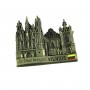 Metal fridge magnet St. Anne's church brass color