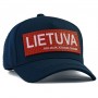 Navy Cap with Visor – Embossed Rubberized Design