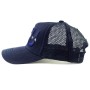 Blue LTU cap with mesh Lithuania from the side