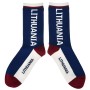 Men's blue socks with the inscription "Lithuania