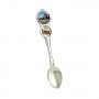 Metal spoon with flag Klaipeda city