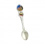 Metal spoon with flag Lietuva