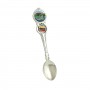 Metal spoon with flag Panevezys city