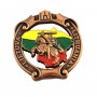 Metal fridge magnet Lithuania