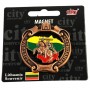 Metal fridge magnet Lithuania