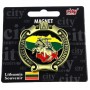 Metal fridge magnet Lithuania