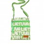 Green color neck pasport bag of Lithuania