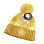Ocher yellow short winter hat Lithuania
