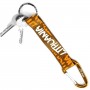 Brown Lithuania keychain with keys attached