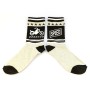 Men's gray color socks with motorcycles