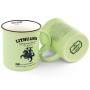 Green mug LITHUANIA with a written history
