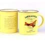 Yellow "Lituanica" cup with story