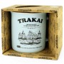 Blue frosted mug Trakai with a description of the castle's history
